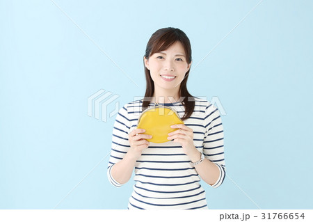 女性・ブルーバック 女性・ブルーバック 31766654