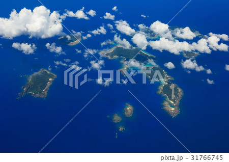 沖縄県島尻郡座間味村　慶良間諸島　空撮 31766745