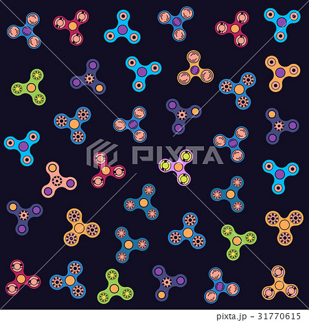 Vector illustration of pattern of fidget spinner 31770615