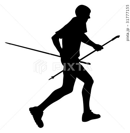 black silhouette male runner black silhouette male runner 31777155
