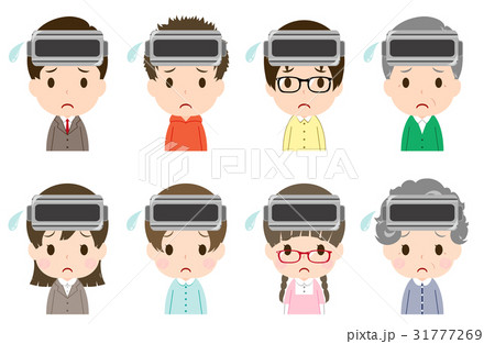 VRセット 顔出し 困り顔 VRセット 顔出し 困り顔 31777269