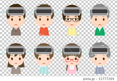 VRセット 顔出し 困り顔 VRセット 顔出し 困り顔 31777269