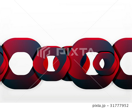 Geometric abstract background, cut chain shapes or 31777952