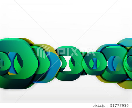Geometric abstract background, cut chain shapes or Geometric abstract background, cut chain shapes or 31777956