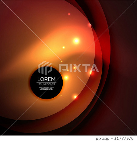 Overlapping circles on glowing abstract background 31777976