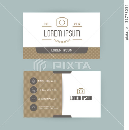 Business card with logo for photographer  31778054