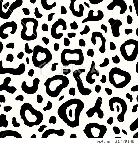 Cartoon snow leopard skin seamless pattern 31779149