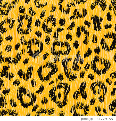 Realistic leopard skin seamless pattern 31779155