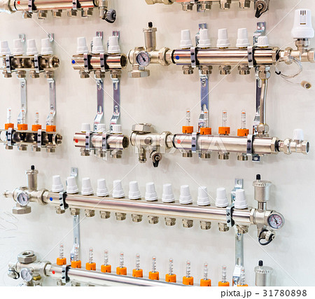Floor heating collectors, plumbing shop 31780898