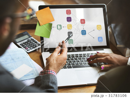 Analysis Model Flow Chart Icon 31783106