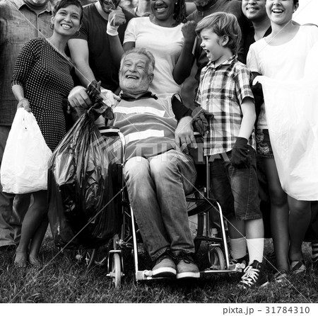 Group of diversity people volunteen charity project 31784310