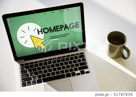 Laptop with web development graphic on screen Laptop with web development graphic on screen 31787839