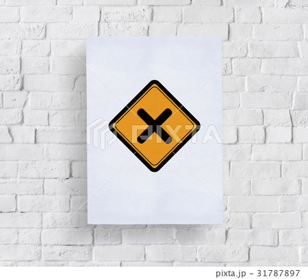 Cross No Prohibit Sign Icon 31787897