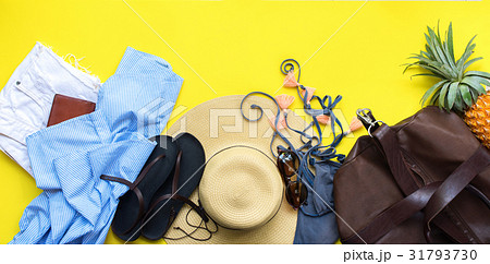 Set of Woman's Things Accessories to Beach Season 31793730