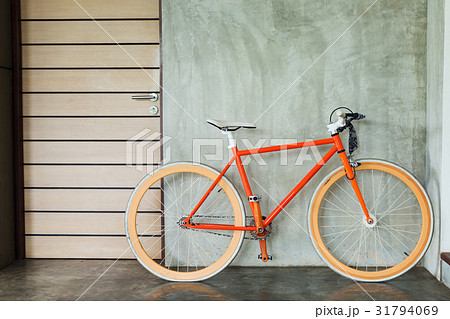 bicycle parked decorate interior living room 31794069