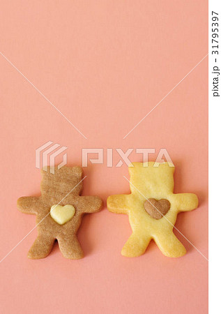 ハートのクマのクッキー 31795397