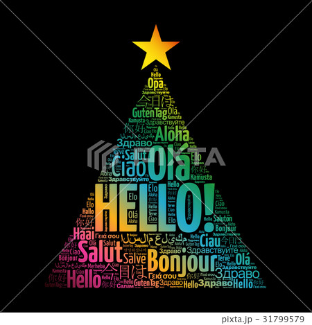 Hello word cloud in different languages 31799579