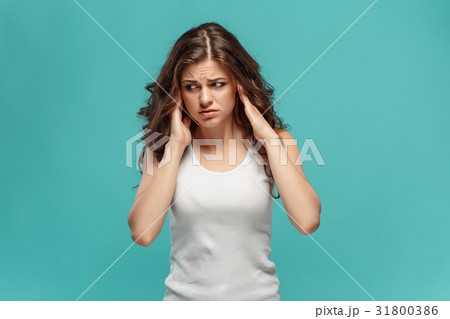 The portrait of disaffected womanの写真素材 [31800386] - PIXTA
