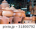 Earthenware brown handmade clay pots 31800792