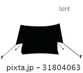 tent silhouette on white background 31804063