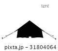 tent silhouette on white background 31804064