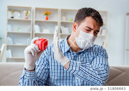 Man suffering from allergy - medical concept Man suffering from allergy - medical concept 31806663