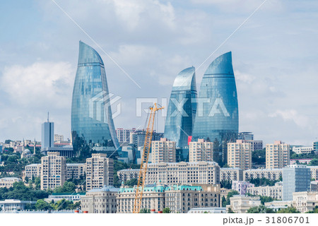 Day view of Baku Azerbaijan architecture 31806701