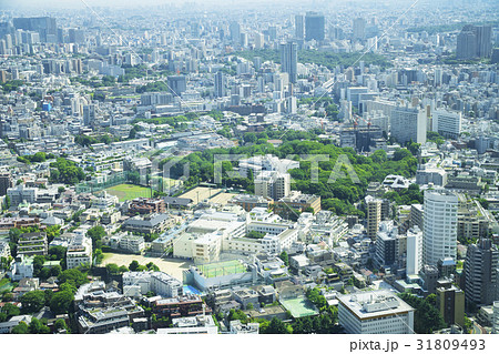 東京都市風景　六本木から望む都心全景 31809493