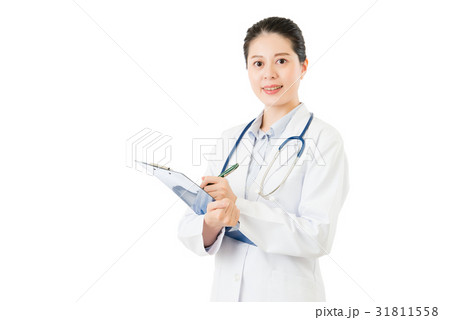asian doctor holding pen writing medical case asian doctor holding pen writing medical case 31811558