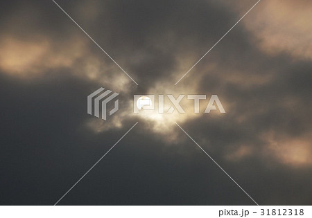 solar eclipse in dull day 31812318