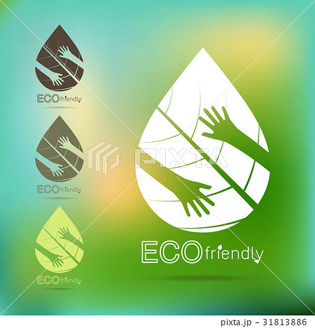 Eco friendly hands hug concept green tree. 31813886