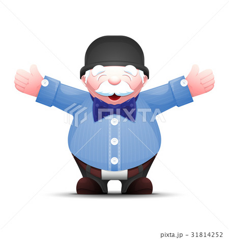 Happy senior man standing with arms outstretched 31814252