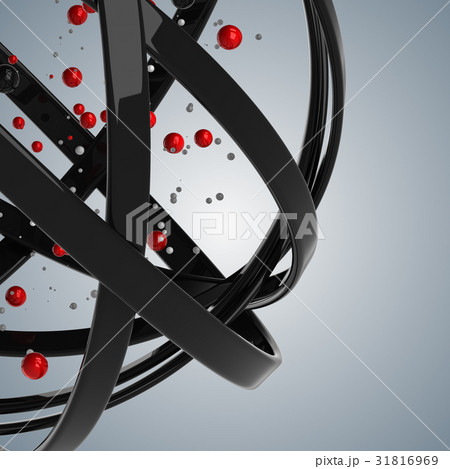 3d sphere of multicolored rings in cloud from 31816969