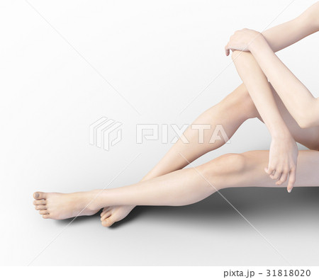 女性ビューティーイメージ　perming3DCG　イラスト素材 31818020