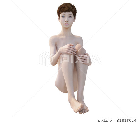 女性ビューティーイメージ　perming3DCG　イラスト素材 31818024