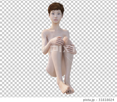 女性ビューティーイメージ　perming3DCG　イラスト素材 31818024