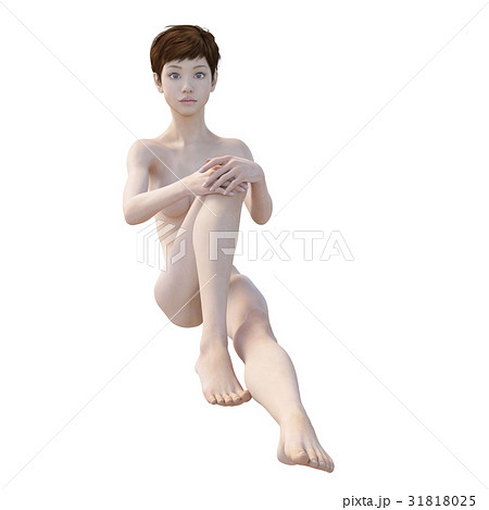 女性ビューティーイメージ　perming3DCG　イラスト素材 31818025