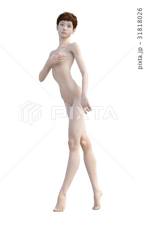 女性ビューティーイメージ　perming3DCG　イラスト素材 31818026