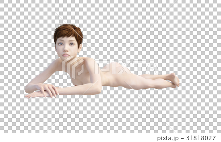 女性ビューティーイメージ perming3DCG イラスト素材 女性ビューティーイメージ perming3DCG イラスト素材 31818027