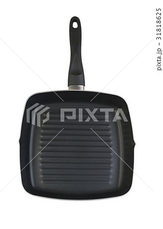 Frying pan with teflon coating isolated on white Frying pan with teflon coating isolated on white 31818625