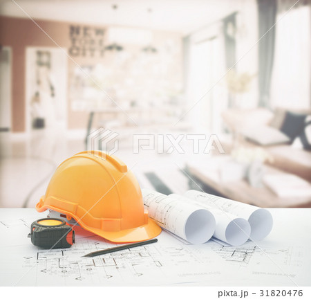 architectural tools over modern living room 31820476