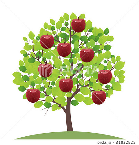 動物画像無料 最高イラスト リンゴの木