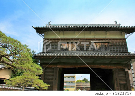 崇福寺山門 福岡市博多区 の写真素材