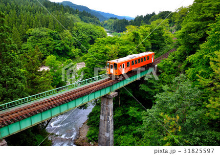 秋田内陸線　荒瀬川橋梁 31825597