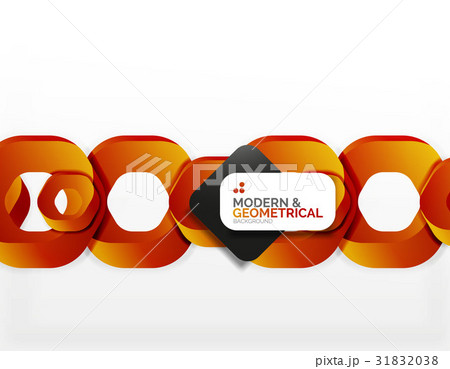 Geometric abstract background, cut chain shapes or 31832038