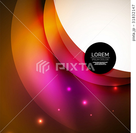 Overlapping circles on glowing abstract background Overlapping circles on glowing abstract background 31832147
