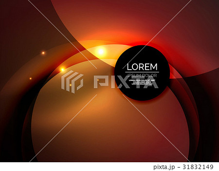 Overlapping circles on glowing abstract background 31832149