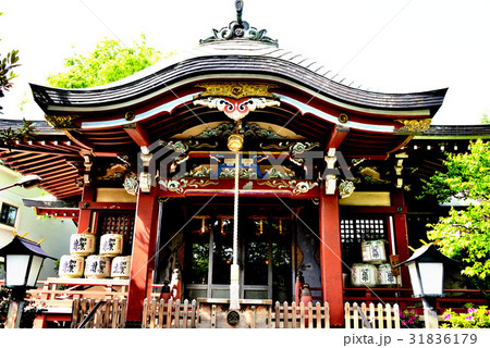 足立区_千住本氷川神社の拝殿 31836179