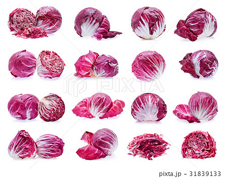Radicchio, red salad isolated on white background Radicchio, red salad isolated on white background 31839133