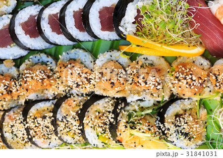 Fresh sushi close up Fresh sushi close up 31841031